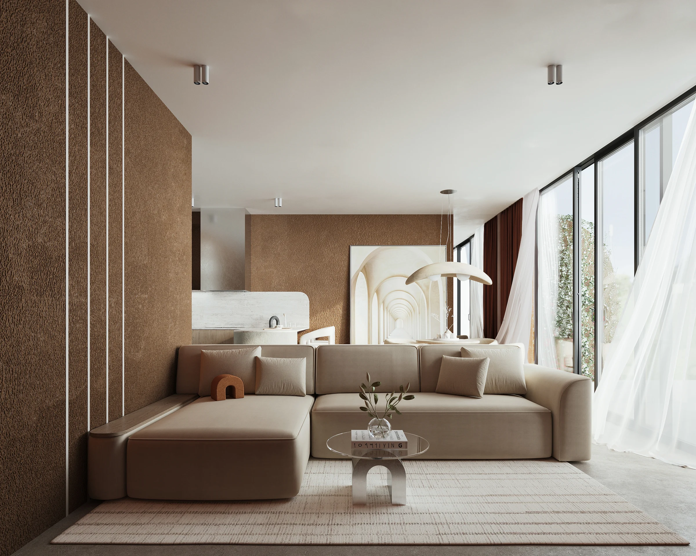 Living room of an apartment at Eighth Sense, Bali