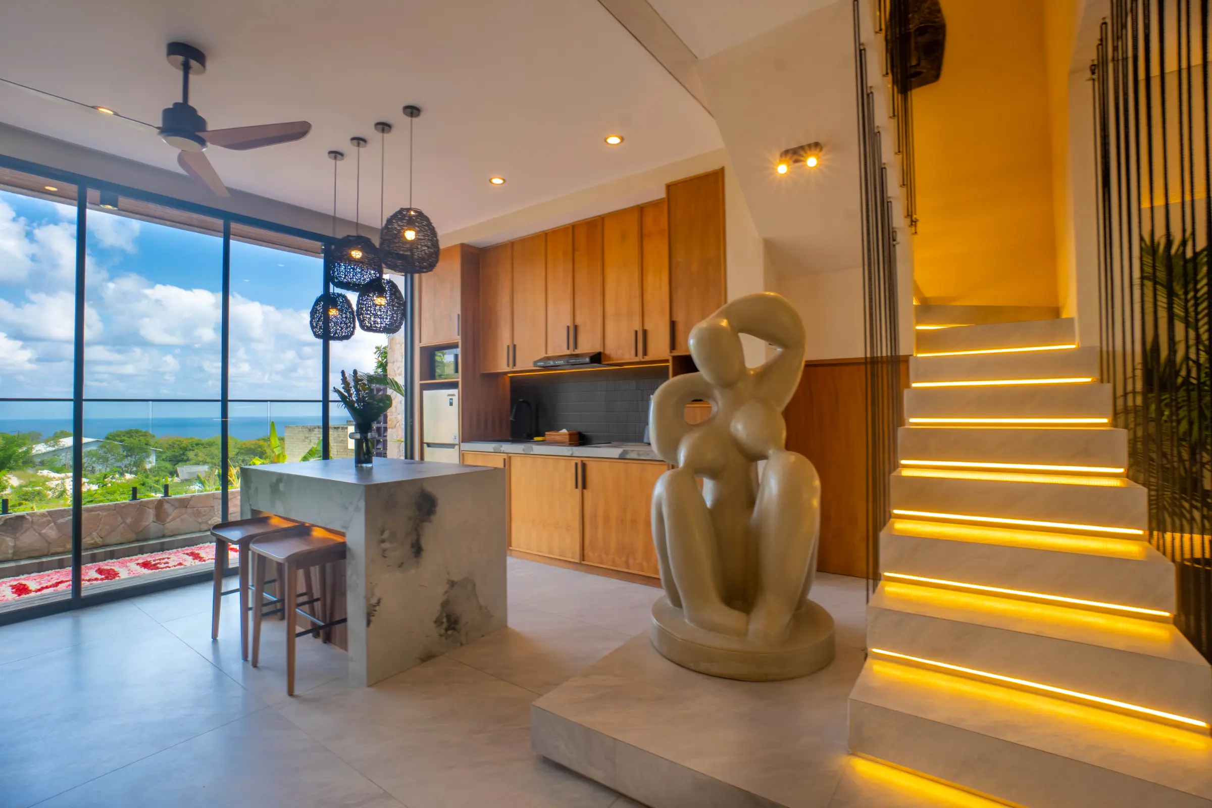 Villa with Ocean View and Rooftop at Rahya Villas