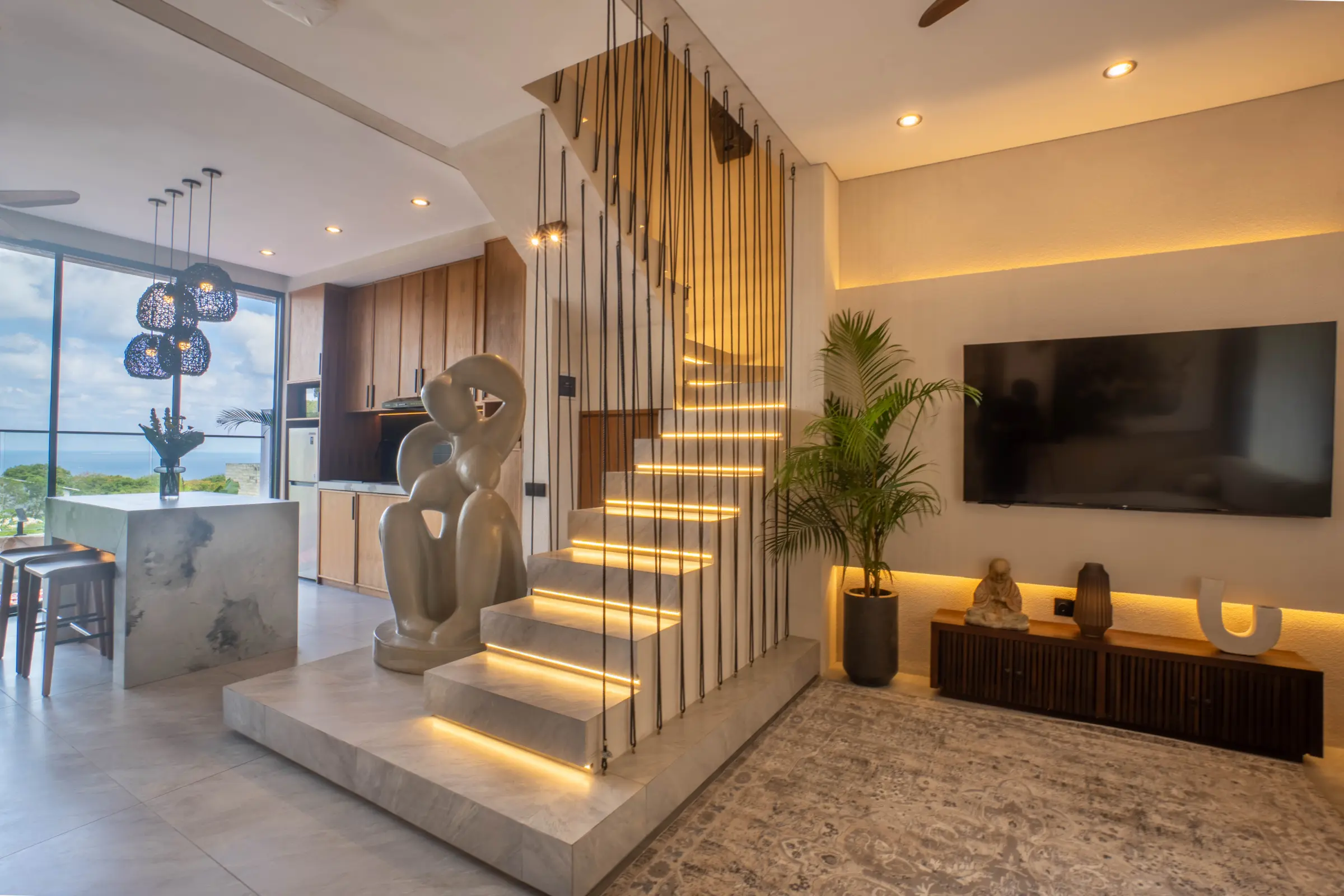Villa with Ocean View and Rooftop at Rahya Villas